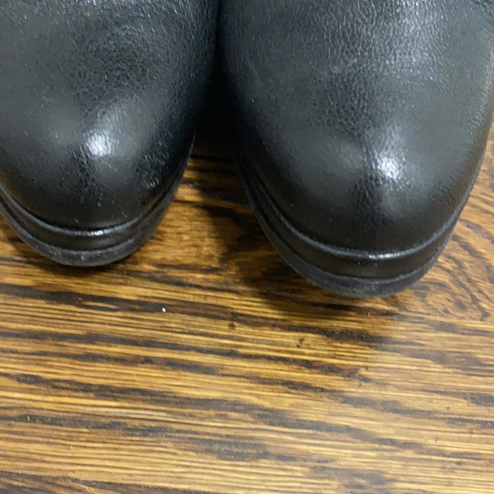 Christian Dior black leather wedge boots - Picture 9 of 14